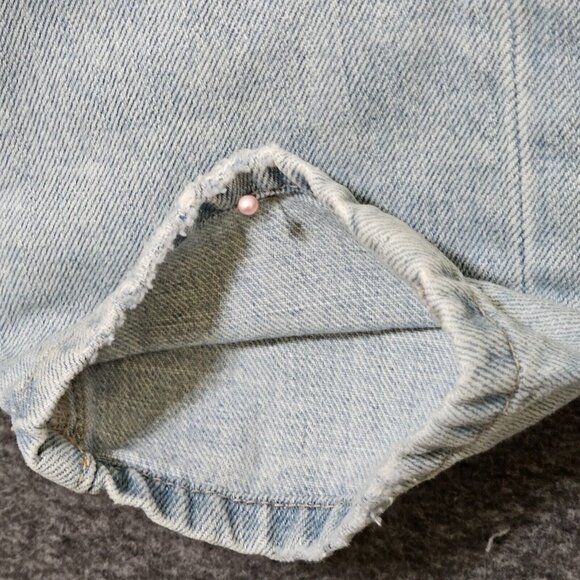 JBD Jeans Womens Size 27 100% Cotton Light Wash Blue Distressed - Picture 6 of 16